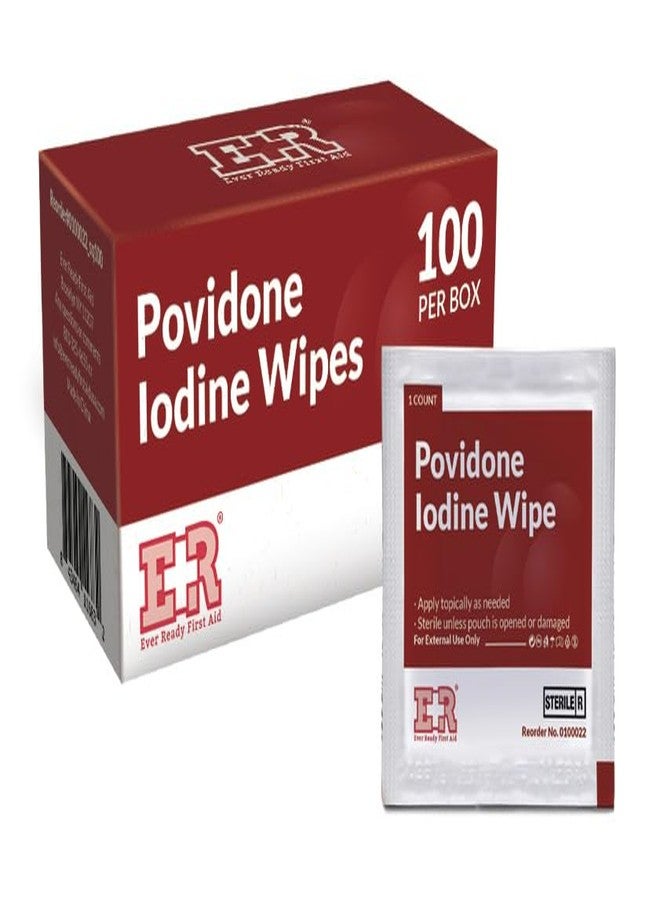 Ever Ready First Aid Povidone Iodine Wipes – 100 Count - Image 1